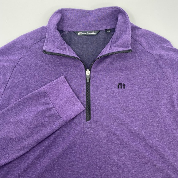 Travis Mathew Other - Travis Mathew Large Purple 1/4 Zip Lightweight  Long Sleeve Pullover Sweater